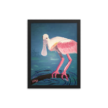 Load image into Gallery viewer, Roseate Spoonbill Pink Bird Framed Art Home Decor Interior Design Service