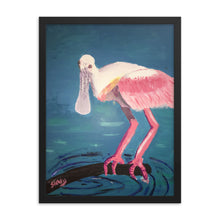 Load image into Gallery viewer, Roseate Spoonbill Pink Bird Framed Art Home Decor Interior Design Service
